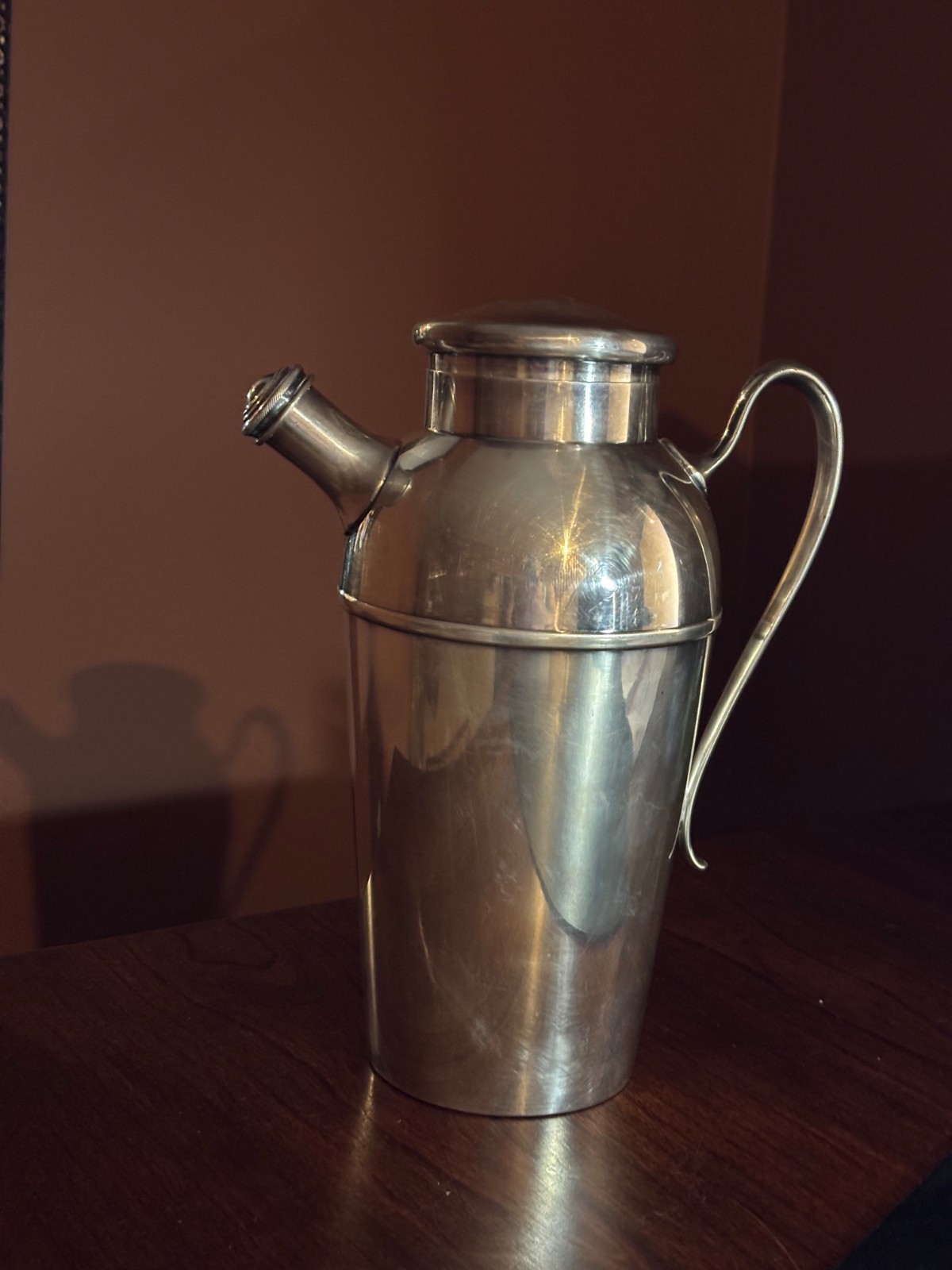 Vintage Forbes Silver Plate Washington Cocktail Shaker 48 oz.