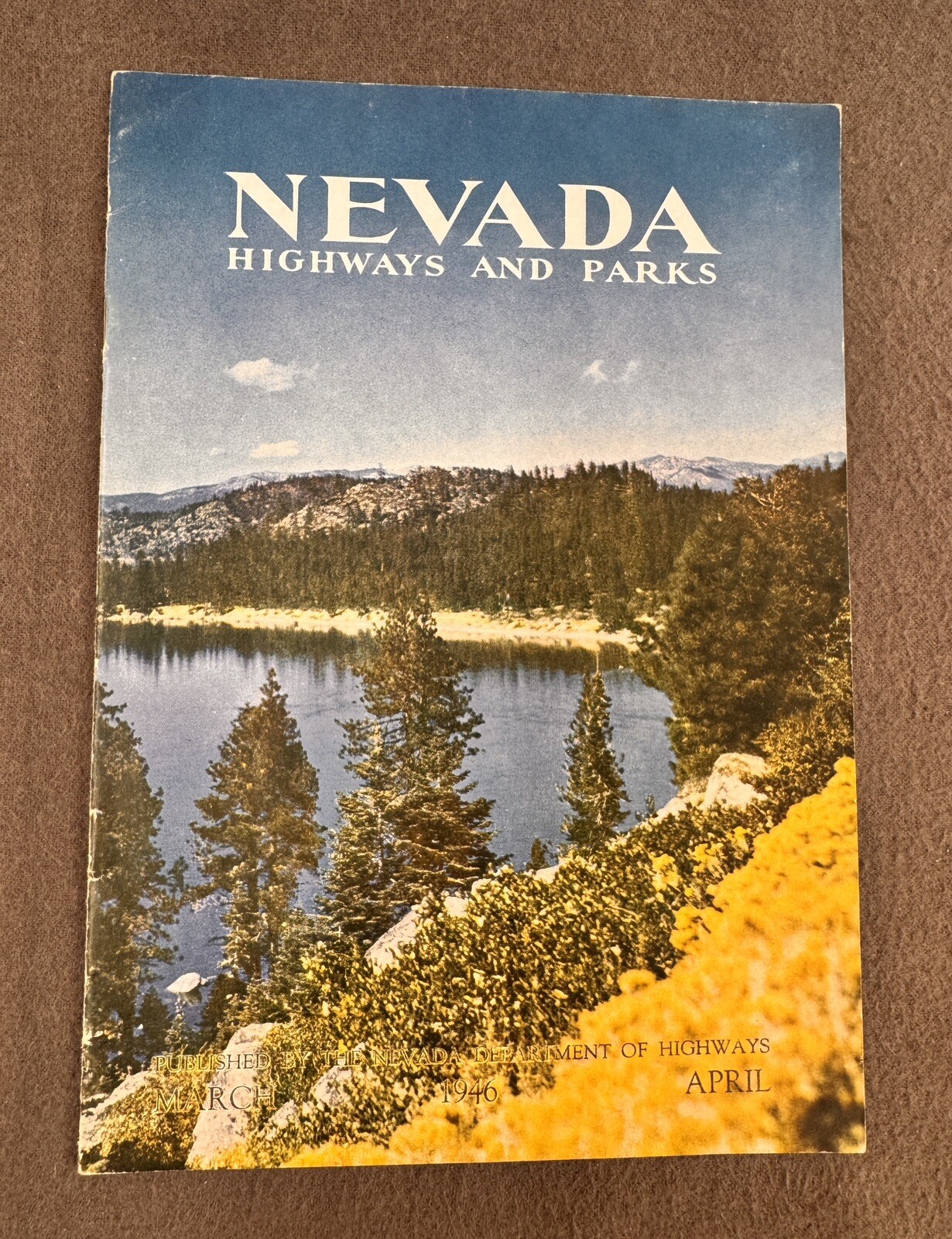 Nevada Highway and Parks Vintage 1946 Magazine Rural Farming Agriculture Hiways