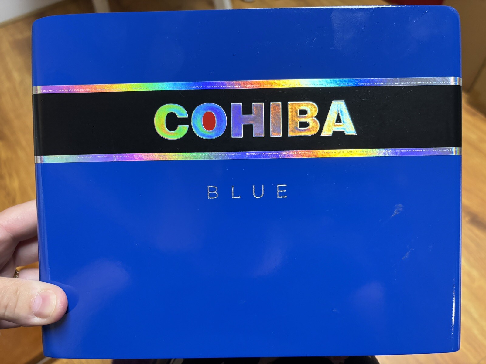 Cohiba Blue Wooden Cigar Box - Empty