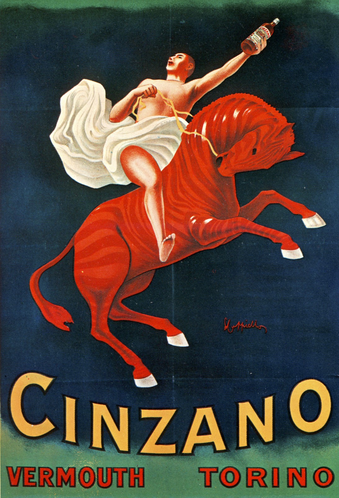 🍹 Cinzano Vermouth Poster by Cappelli - Italian Design c1920s - 24x32”