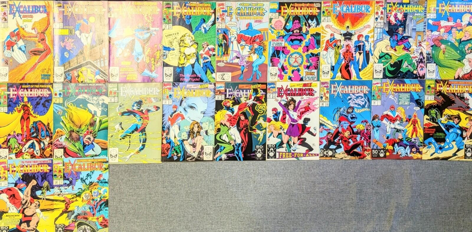 X-MEN EXCALIBUR 20 Comic Lot #20-39 Marvel 1990 X-MEN EXCALIBUR 20 Comic Lot #20-39 Marvel 1990