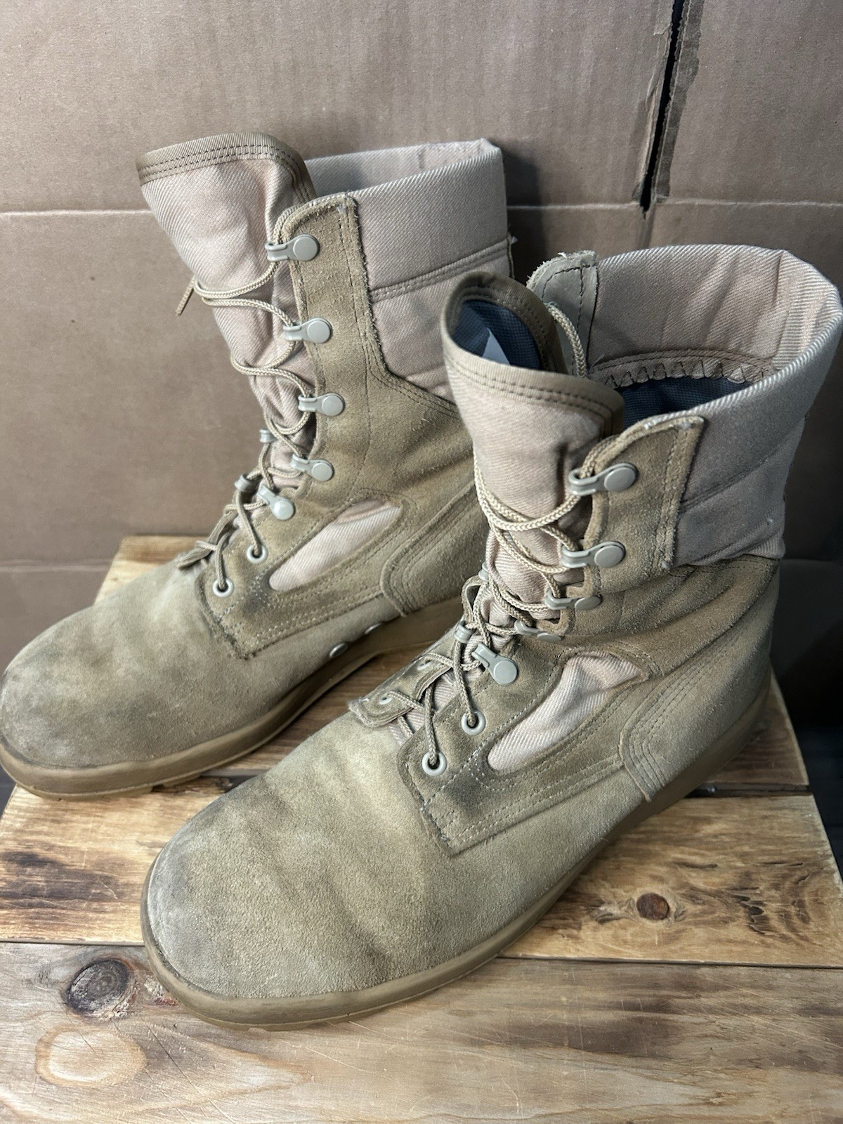 McRae Footwear Desert Hot Weather Tan Military Combat Boots 11W US Army Flight