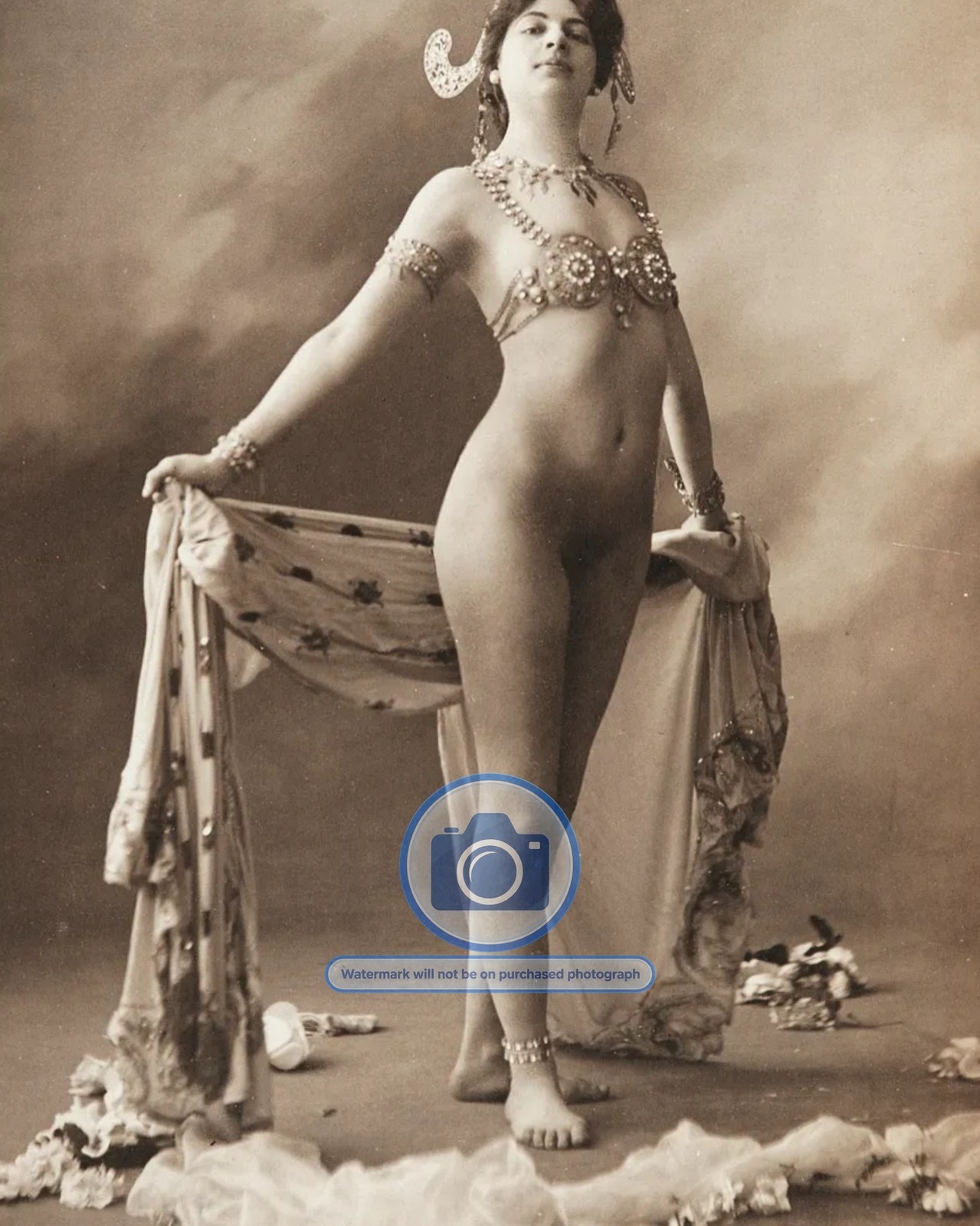 EXOTIC DANCER MATA HARI CONVICTED GERMAN SPY EXECUTED WW1 8X10 PHOTO