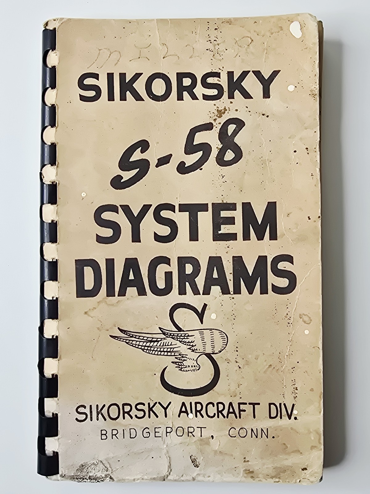 1955 Sikorsky S-58 System Diagrams Helicopter Technical Manual 33 Pages Aviation
