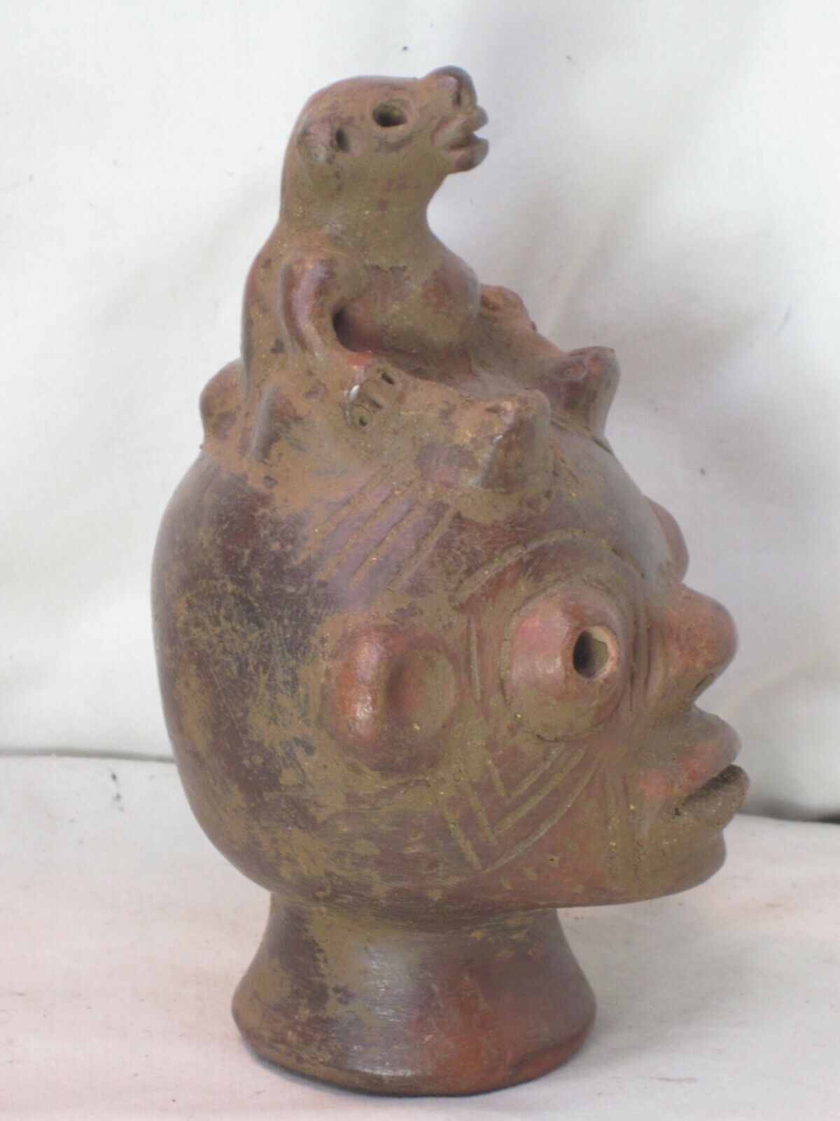 vintage antique ? Mayan Peruvian Pre-Columbian ? primitive pottery sculpture 