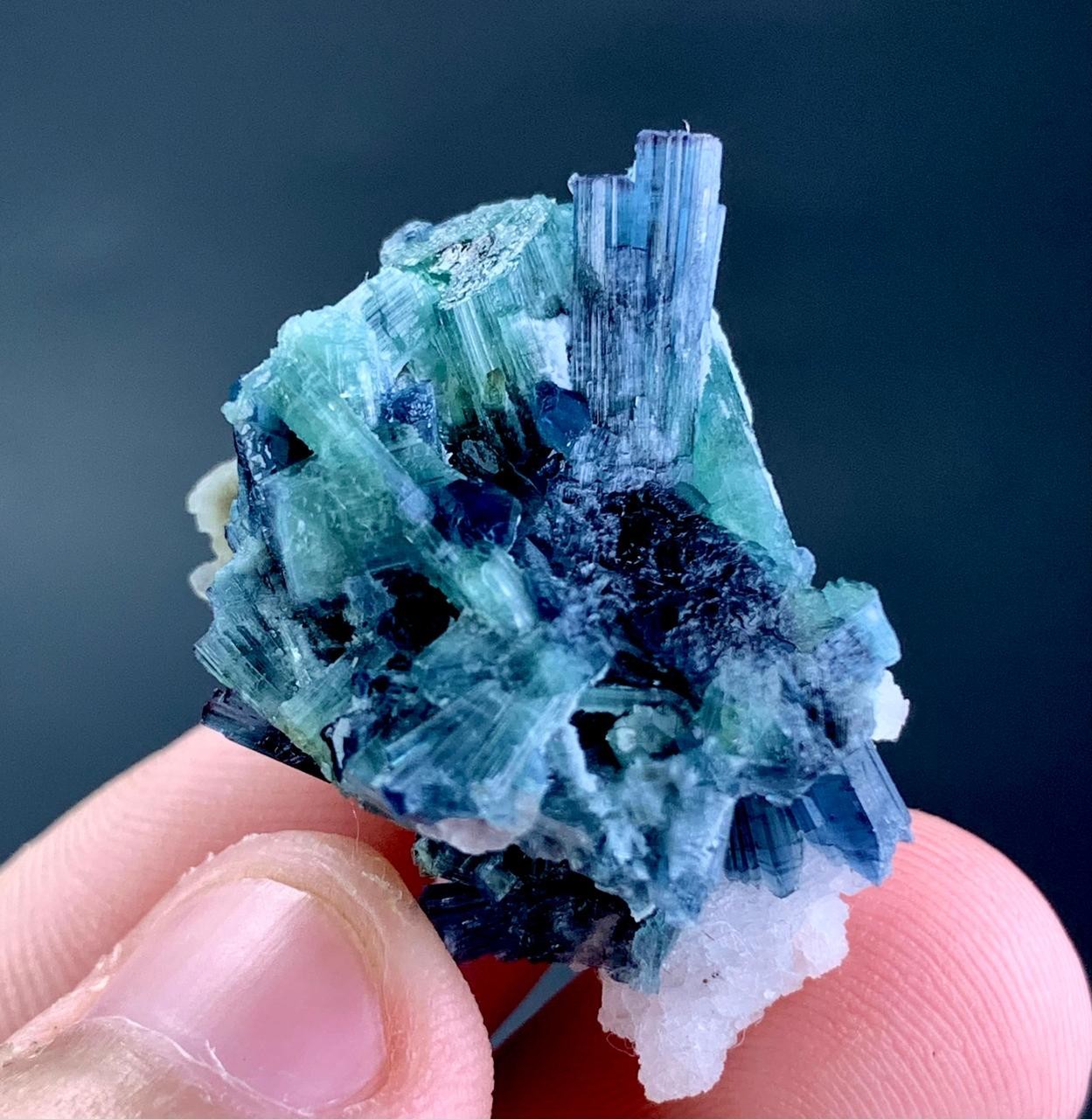 53 Carat Indicolite Tourmaline Crystal Specimen From Afghanistan 