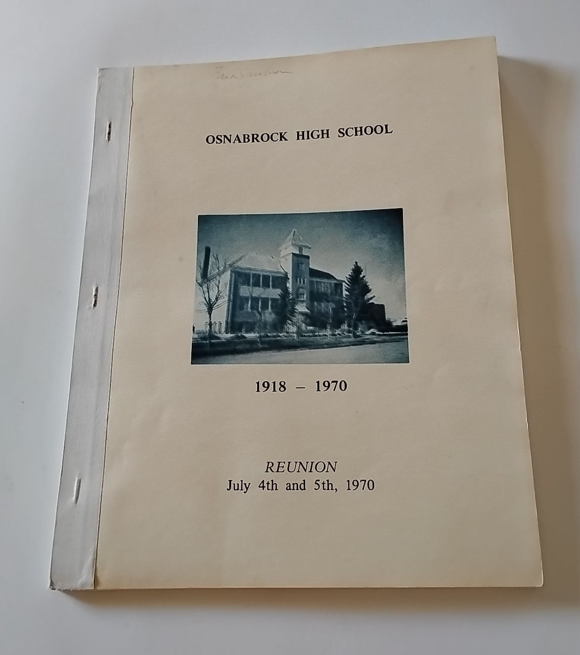 Osnabrock High School 1918 1970 Reunion North Dakota Yearbook