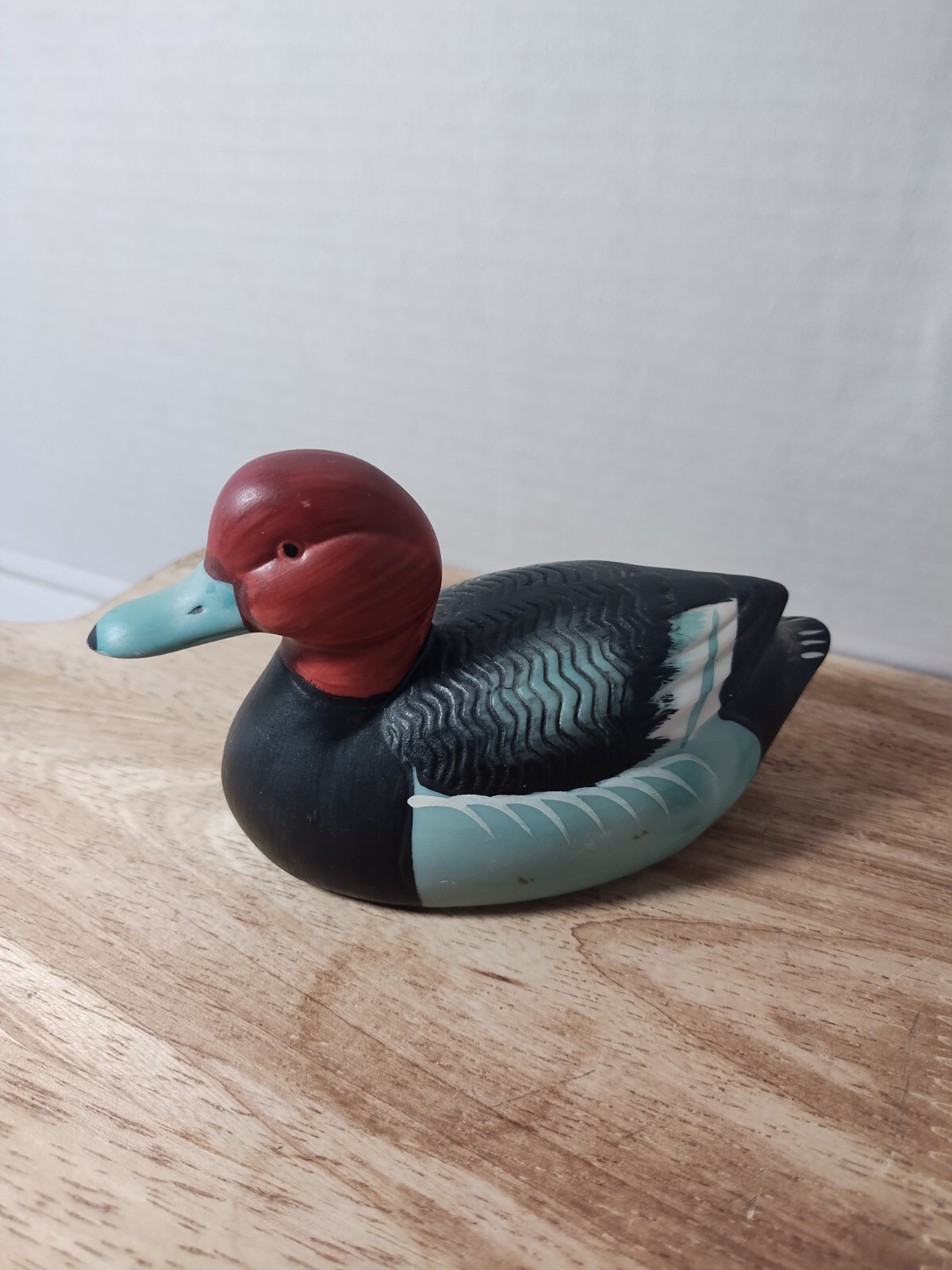 Jasco Duck Figurine Redhead Canvasback Hand Painted 5.5\