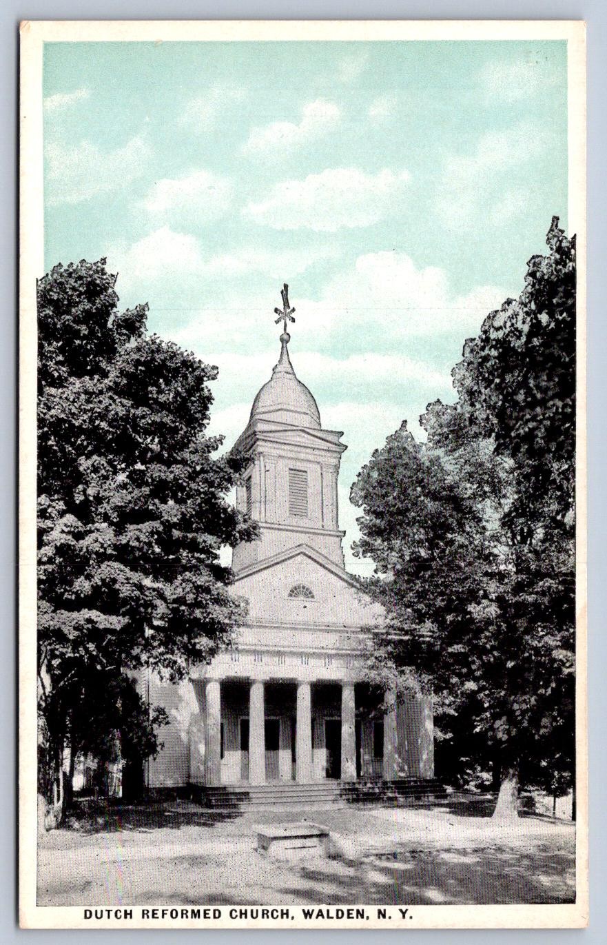 K63/ Walden New York Postcard c1920s Dutch Reformed Church 383