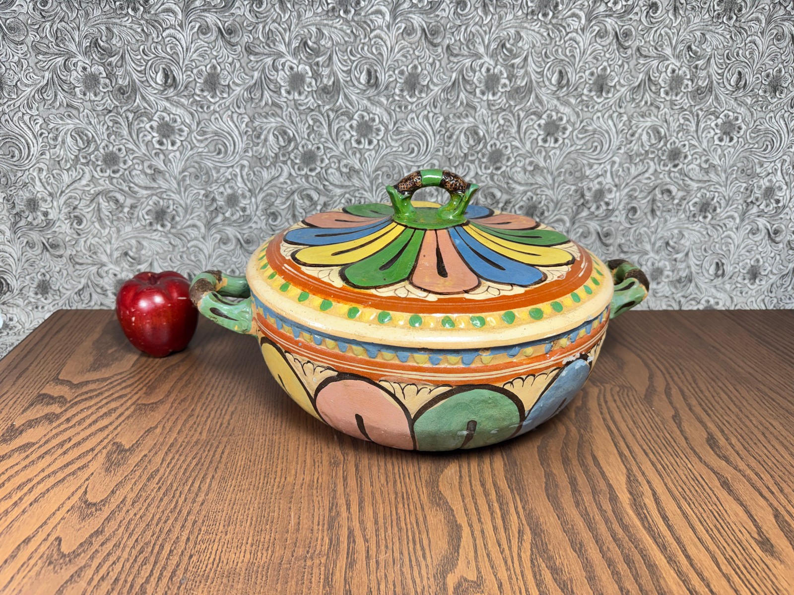 RARE Antique Mexican Tlaquepaque Folk Art Pottery 16