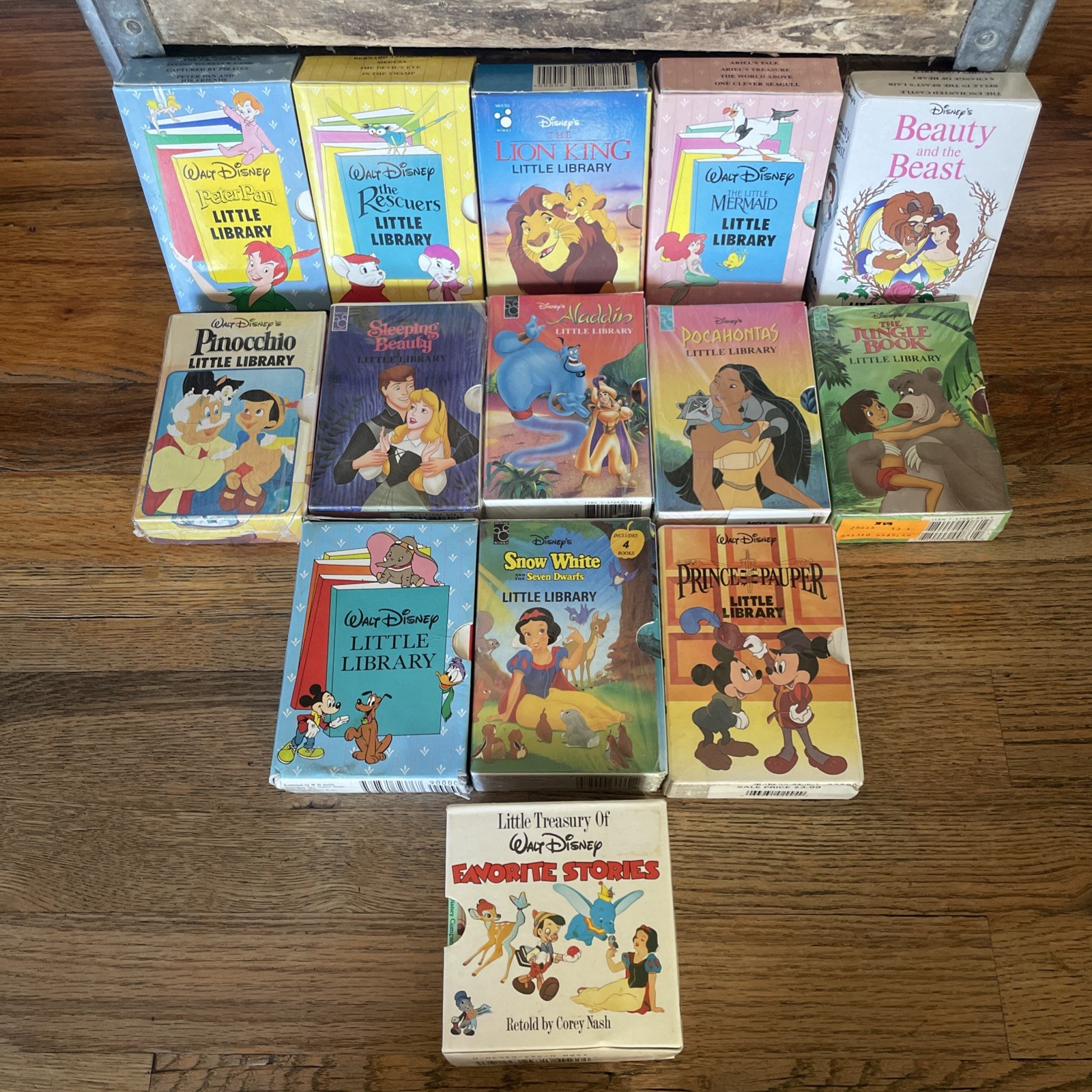 Lot of 14 Walt disney Little Library Book Sets Most Near Mint Still In Shrink