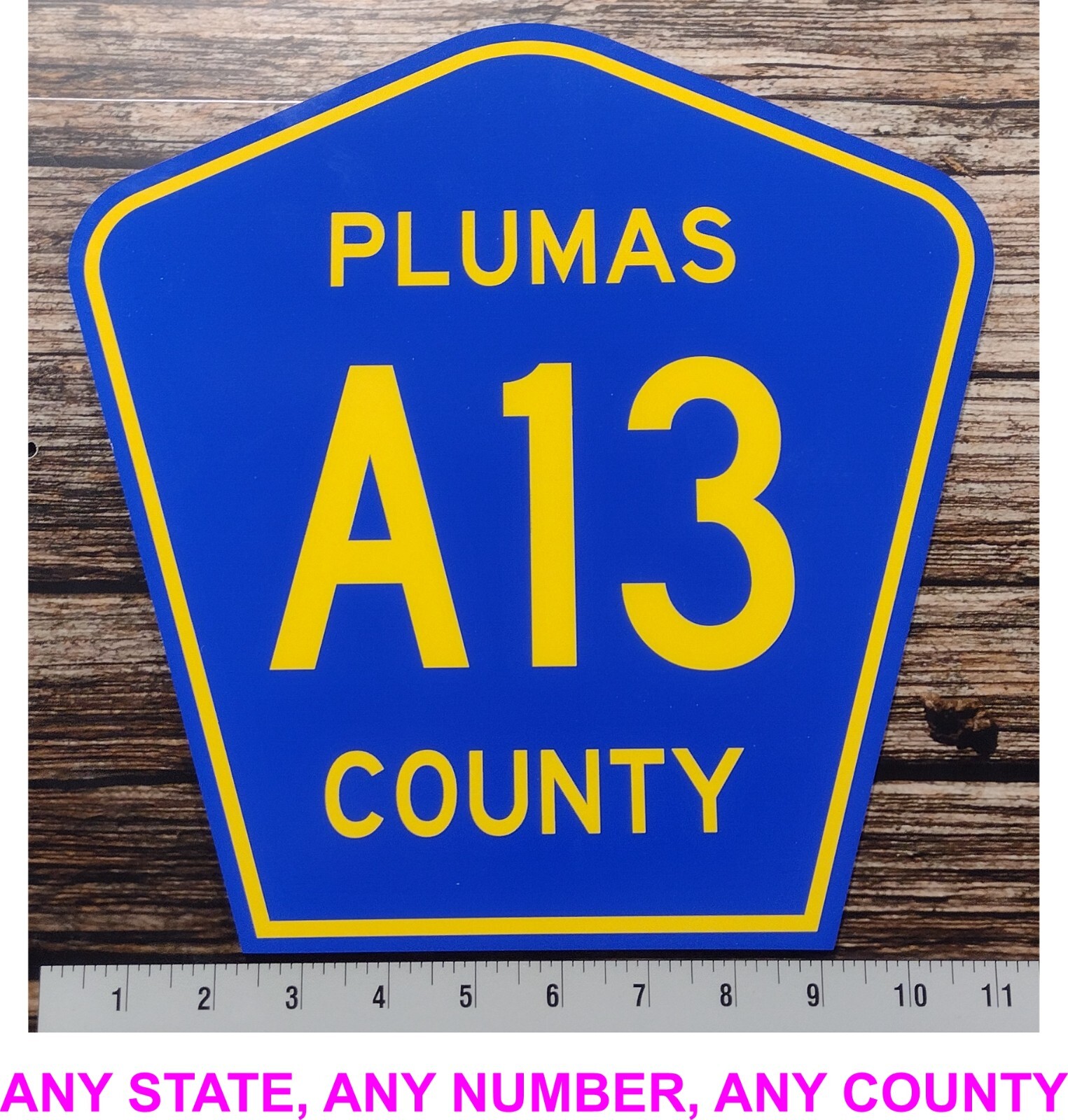 County Highway Road Sign - Personalized just for you Any County & Number