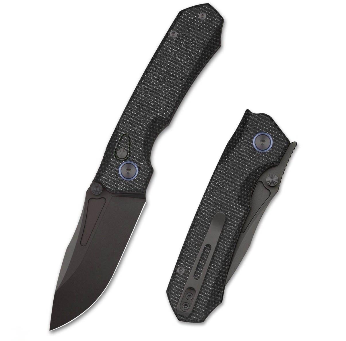 Remette Rhino Knife/Black Micarta Handle/Black Stonewash 14c28n Blade MC25B