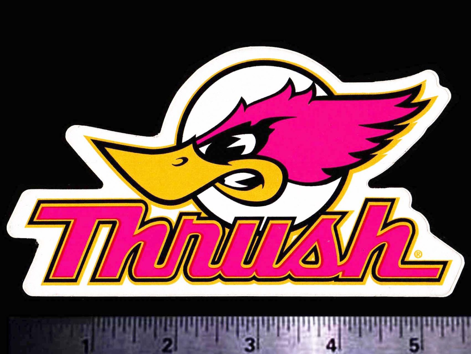 THRUSHGlasspack Mufflers - Original Vintage 80's Racing Decal/Sticker - 5.50”