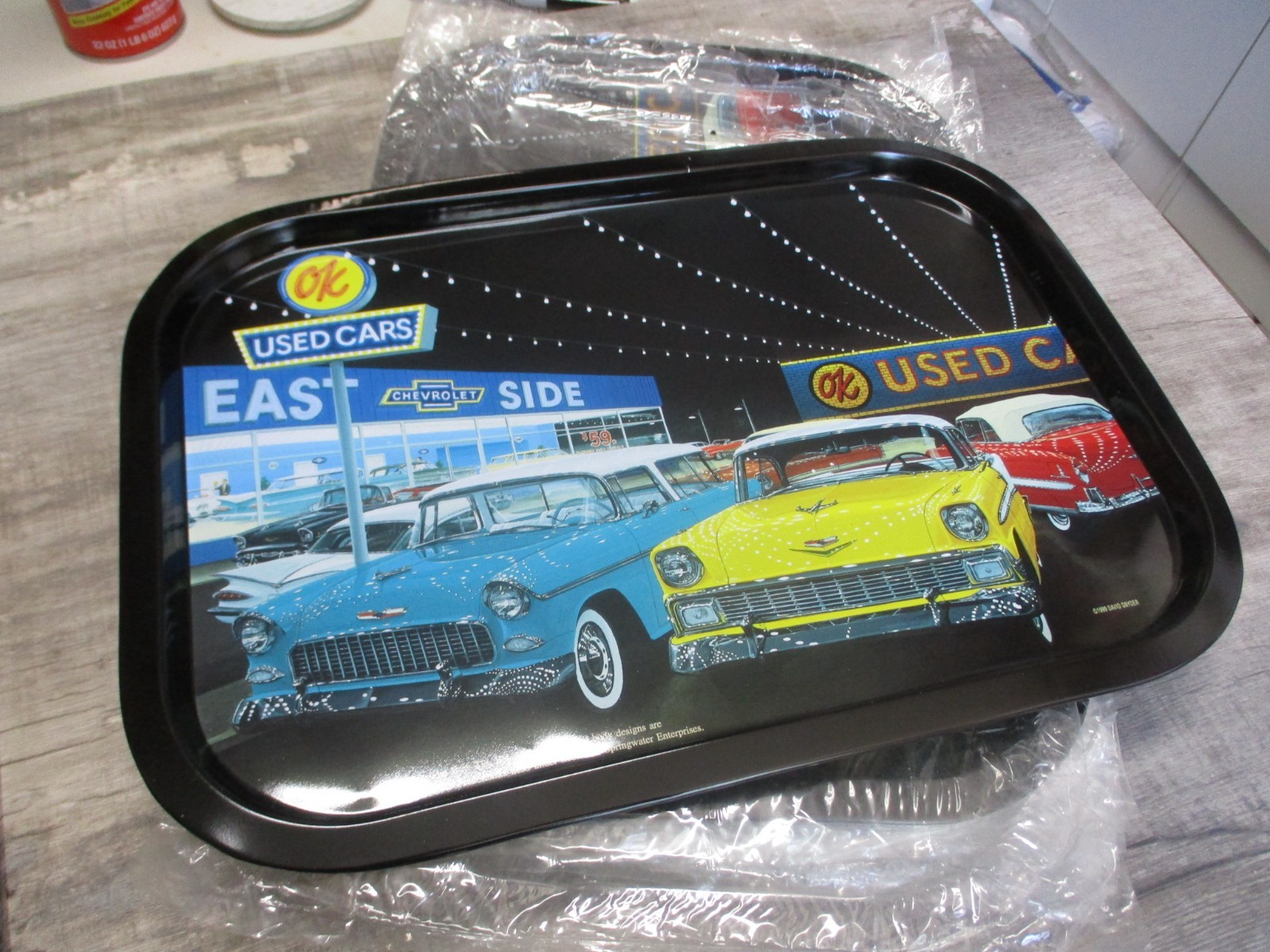 Lot of 10 David Snyder OK Used Cars Metal Trays NOS 1999 Chevy 1955 1956 Nomad 