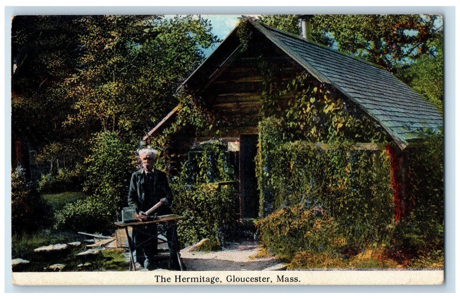 c1910 Wood House, The Hermitage Gloucester Massachusetts MA Antique Postcard