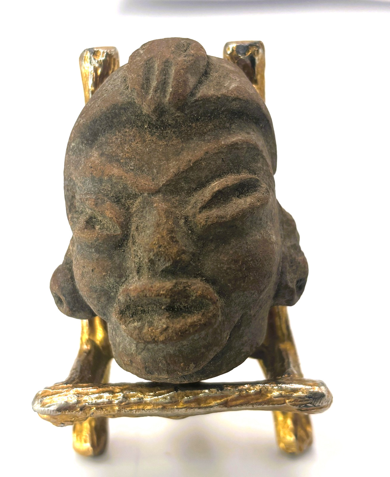 Olmec Pre Columbian Mayan Carved Stone Head 2 Olmec Pre Columbian Mayan Carved Stone Head 2