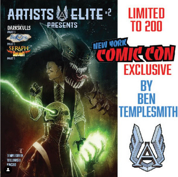Artists Elite #2 Ben Templeton NYCC Trade Dress Cover Artists Elite Publishing