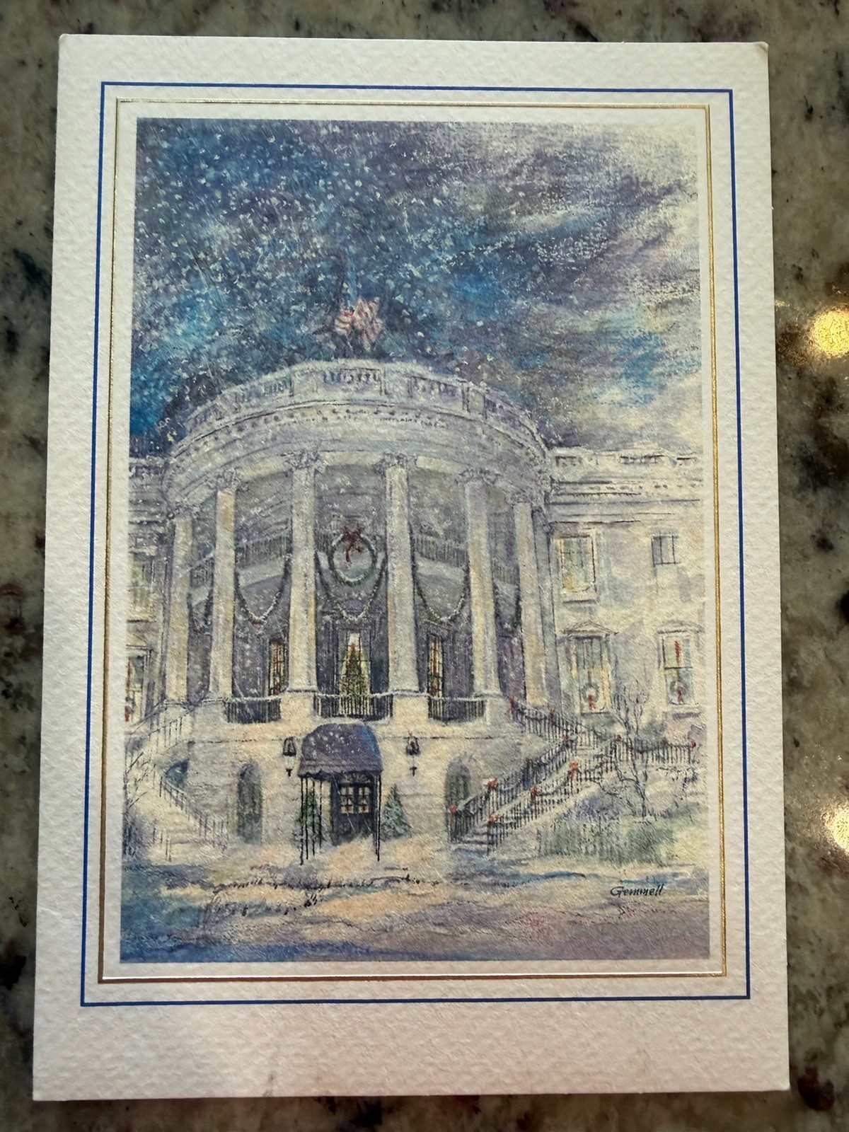 RARE 1989 President George H. W. Bush Official HallmarkChristmas Card