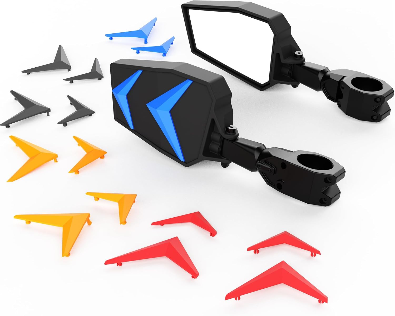 UTV Side View Mirrors .75-2\