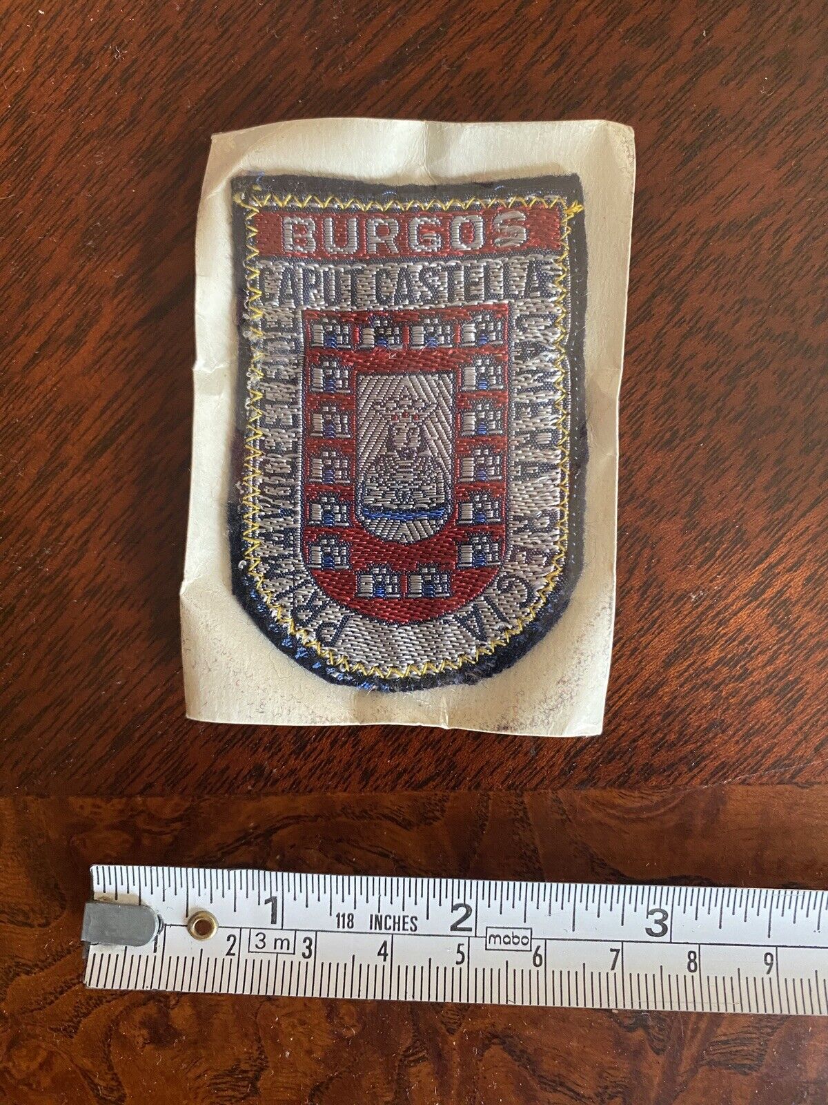 Burgos Spain Espana Coat of Arms Crest Souvenir Woven Patch Badge