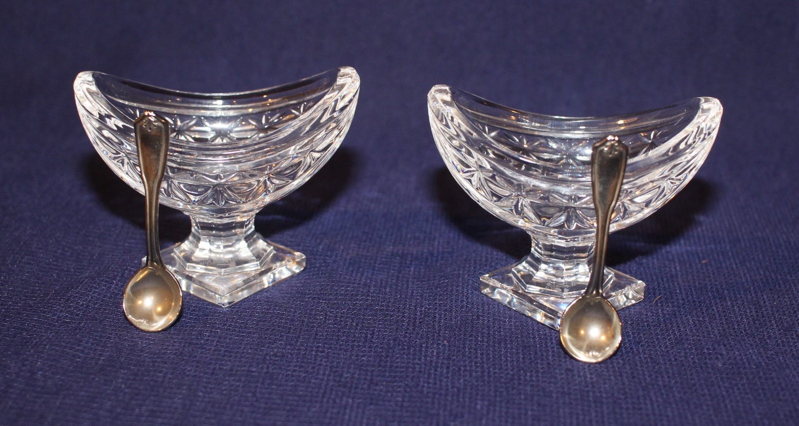 Vintage Waterford Crystal Open Dip Salt Cellars *Flawless condition* never used