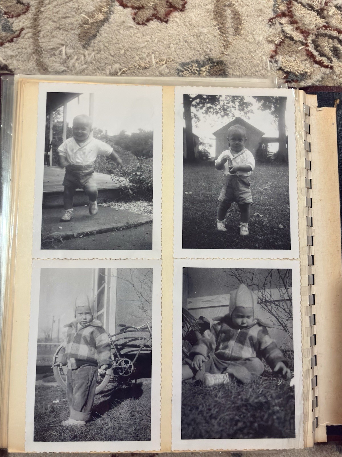 Vintage Photos From 1930-1950s 119 B/W In Album