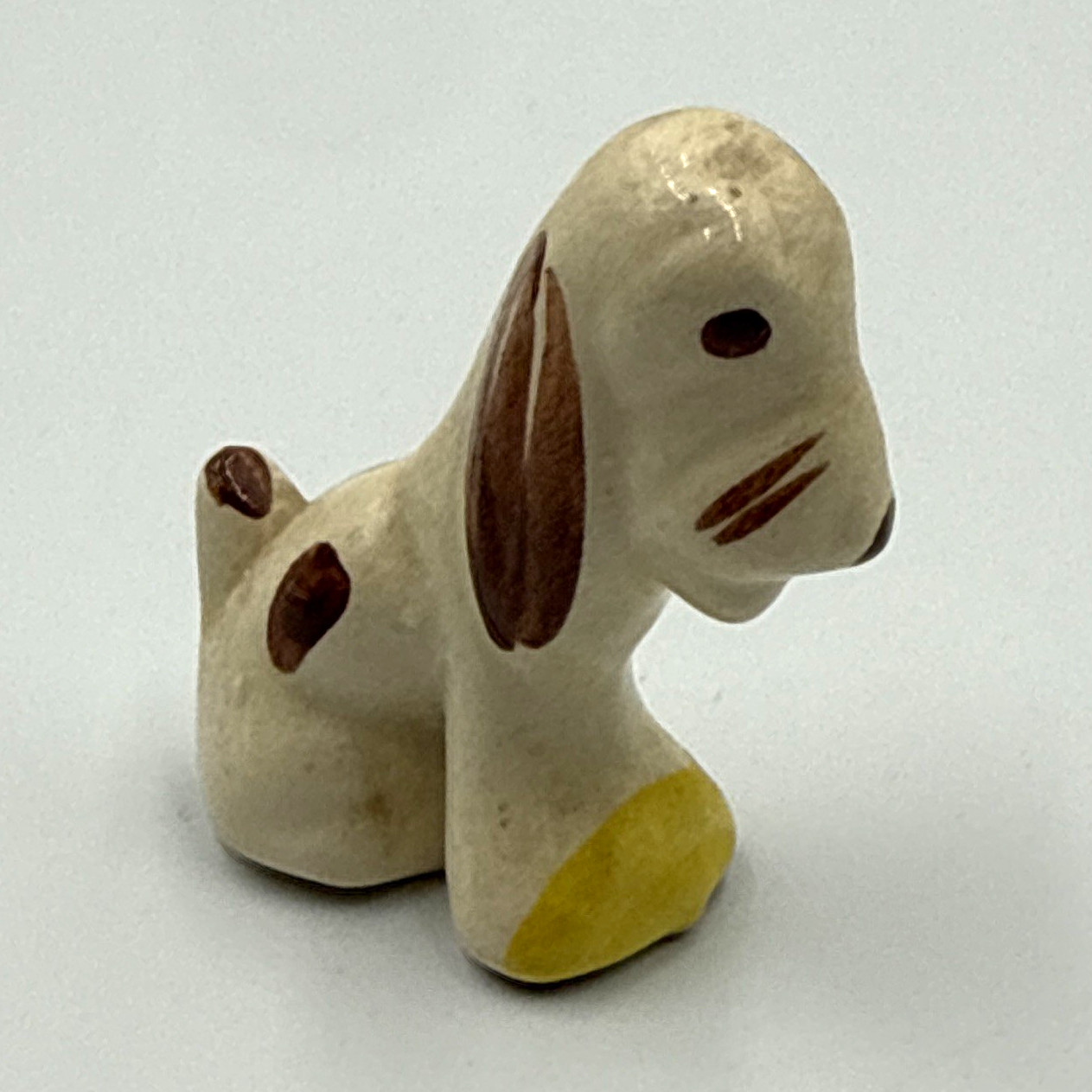 Vintage Rio Hondo California Pottery Sad Eyed Hound Dog Puppy Figurine 1940s