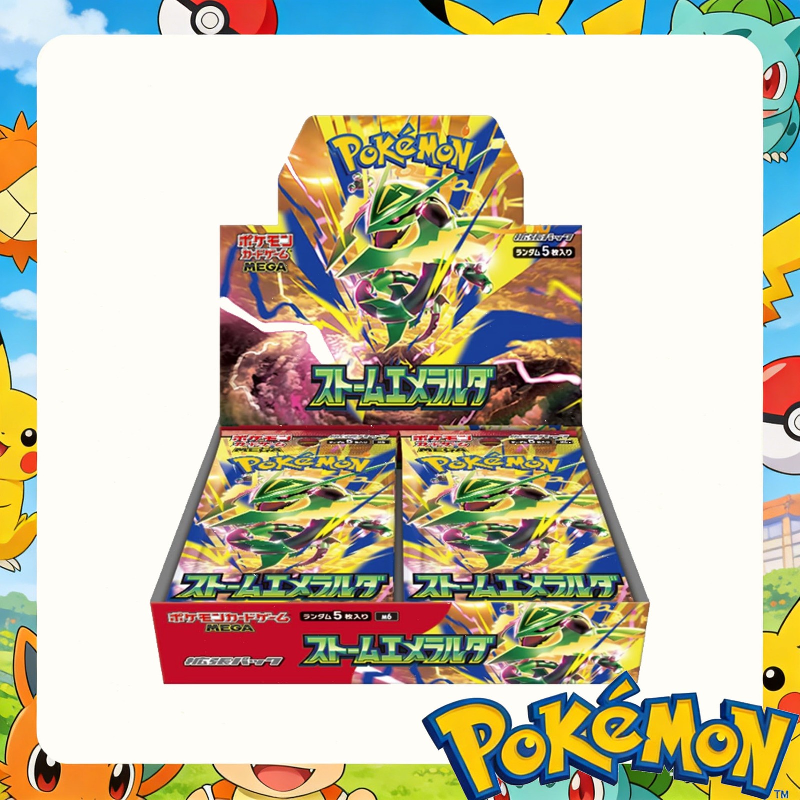 Japanese Pokemon Storm Emeralda Booster Box M6 w/Original Shrink Wrap