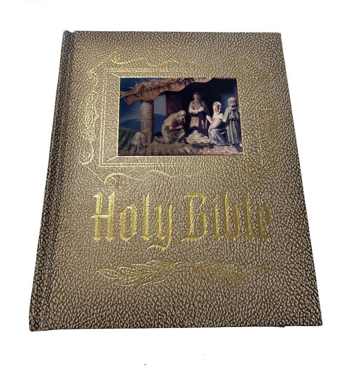 1960’s De Vore & Sons Devotional Family Bible KJV Red Letter Illustrated READ