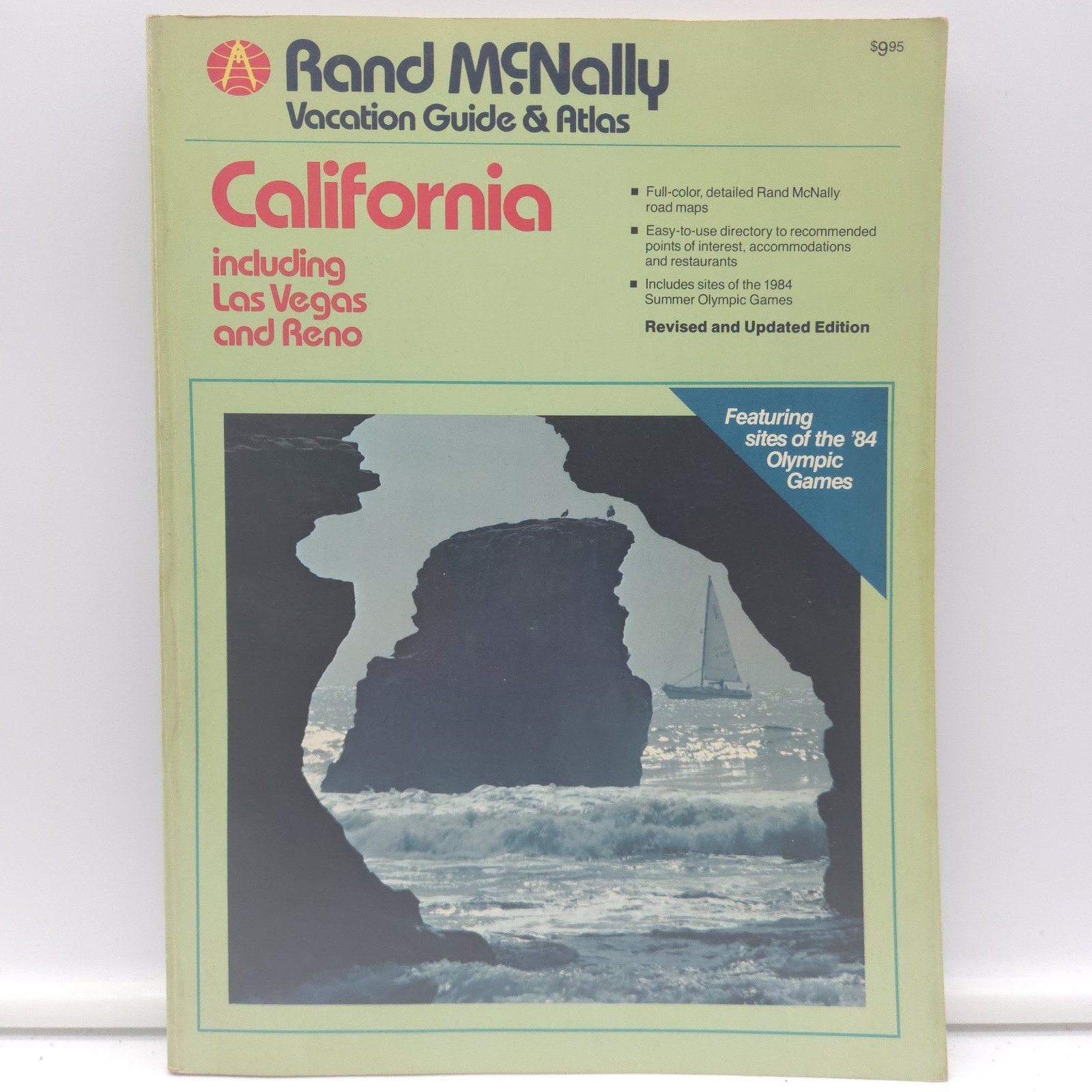 Vintage 1984 Rand McNally California Vacation Guide & Atlas Las Vegas Travel