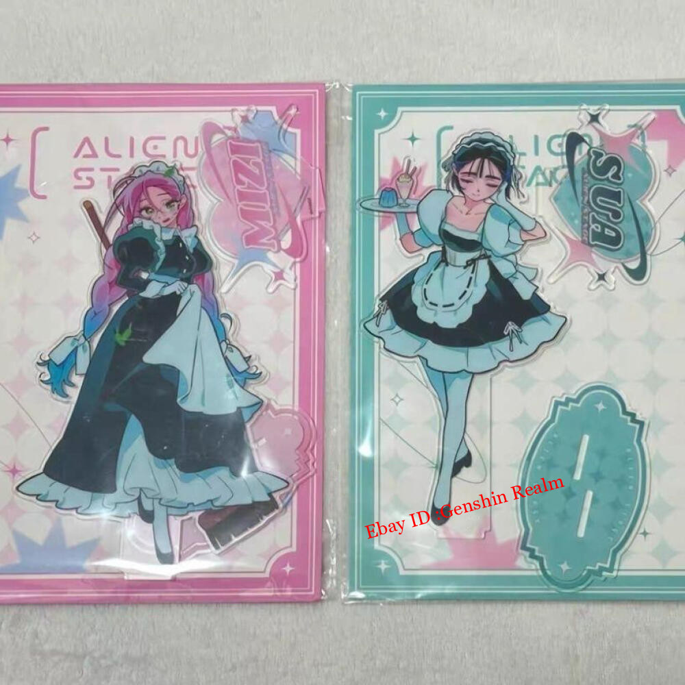 2Pcs/Set Alien Stage Mizi/Sua Acrylic Desktop Stand Figure Collection Decor Gift