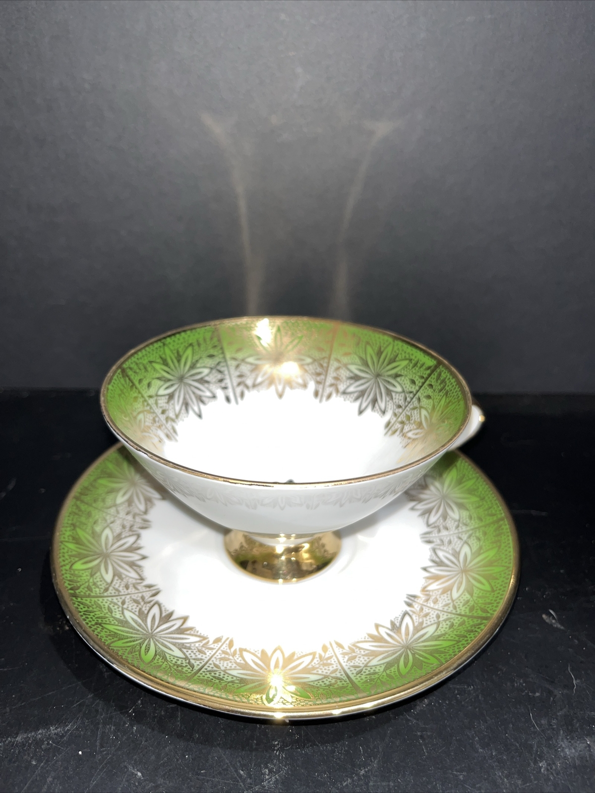 Vtg Winterling Marktleuthem Bavaria Tea Cup & Saucer MCM