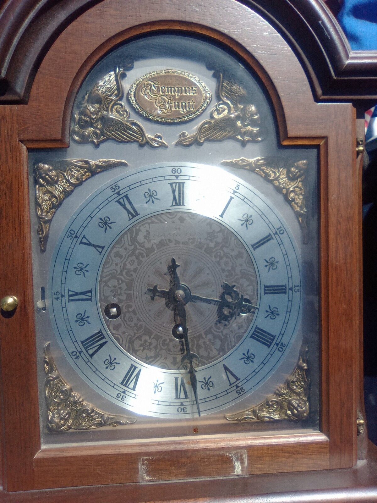 Vintage Hamilton Tempus Fugit Mantel Clock Untested 