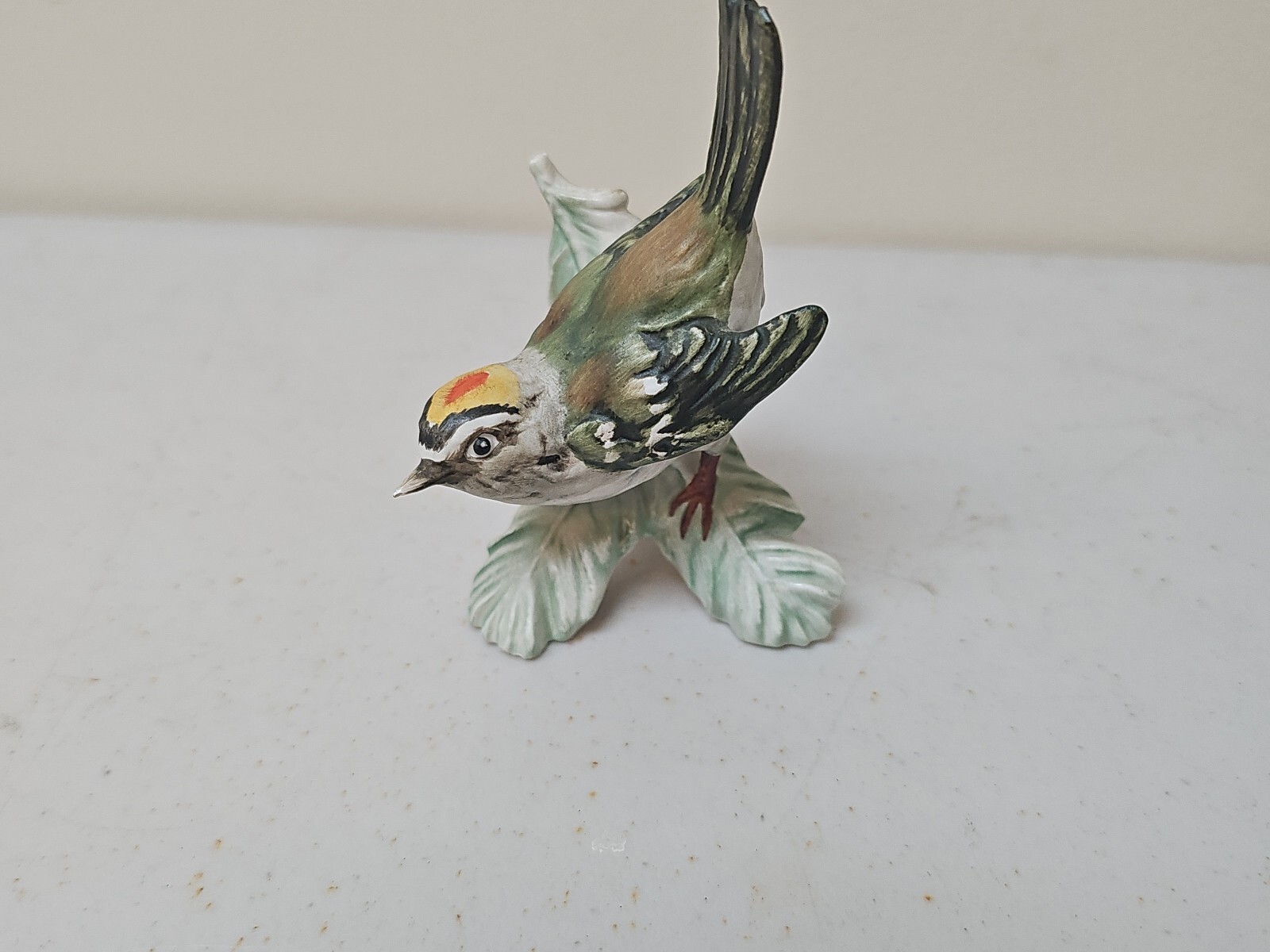 W. GOEBEL Firecrest Bird CV88-1967 Porcelain Figurine~West Germany 4” Read