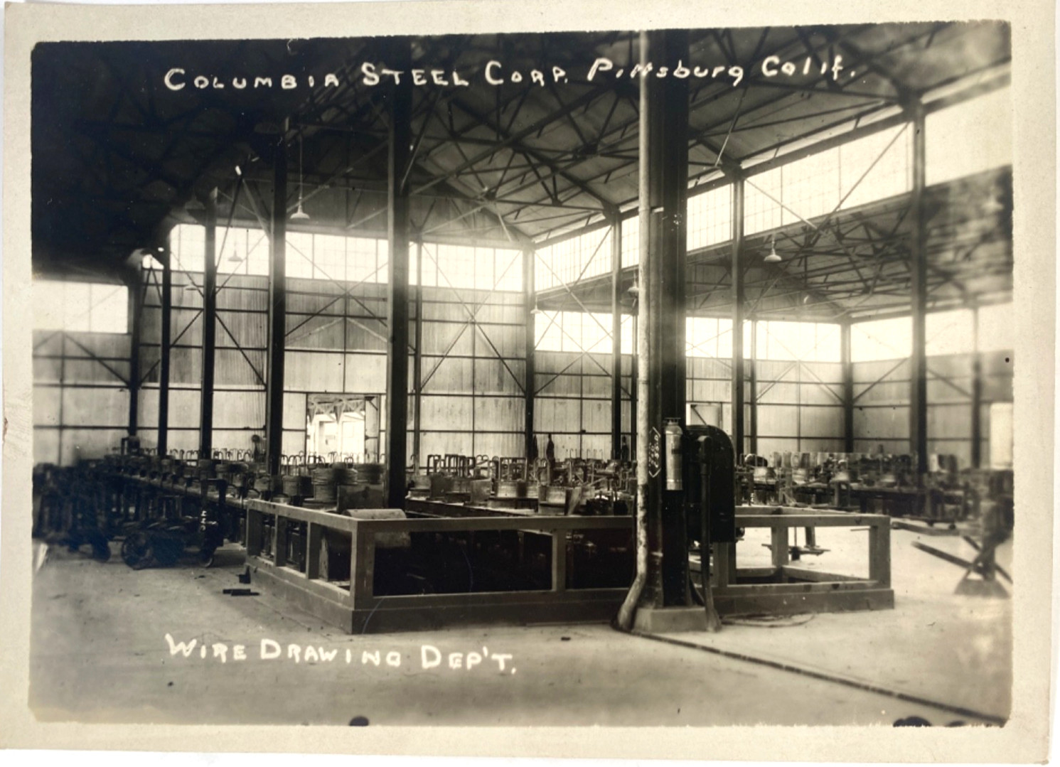 1920s COLUMBIA STEEL CORP. antique 5x7 photograph no. 4 - PITTSBURG, CALIFORNIA