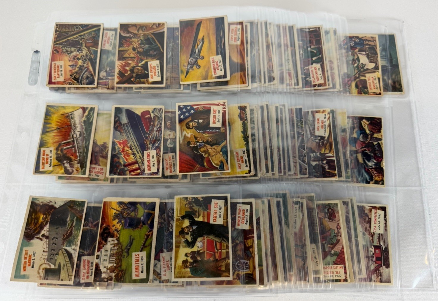 1954 TOPPS SCOOP VINTAGE CARD SET - COMPLETE SET OF 156