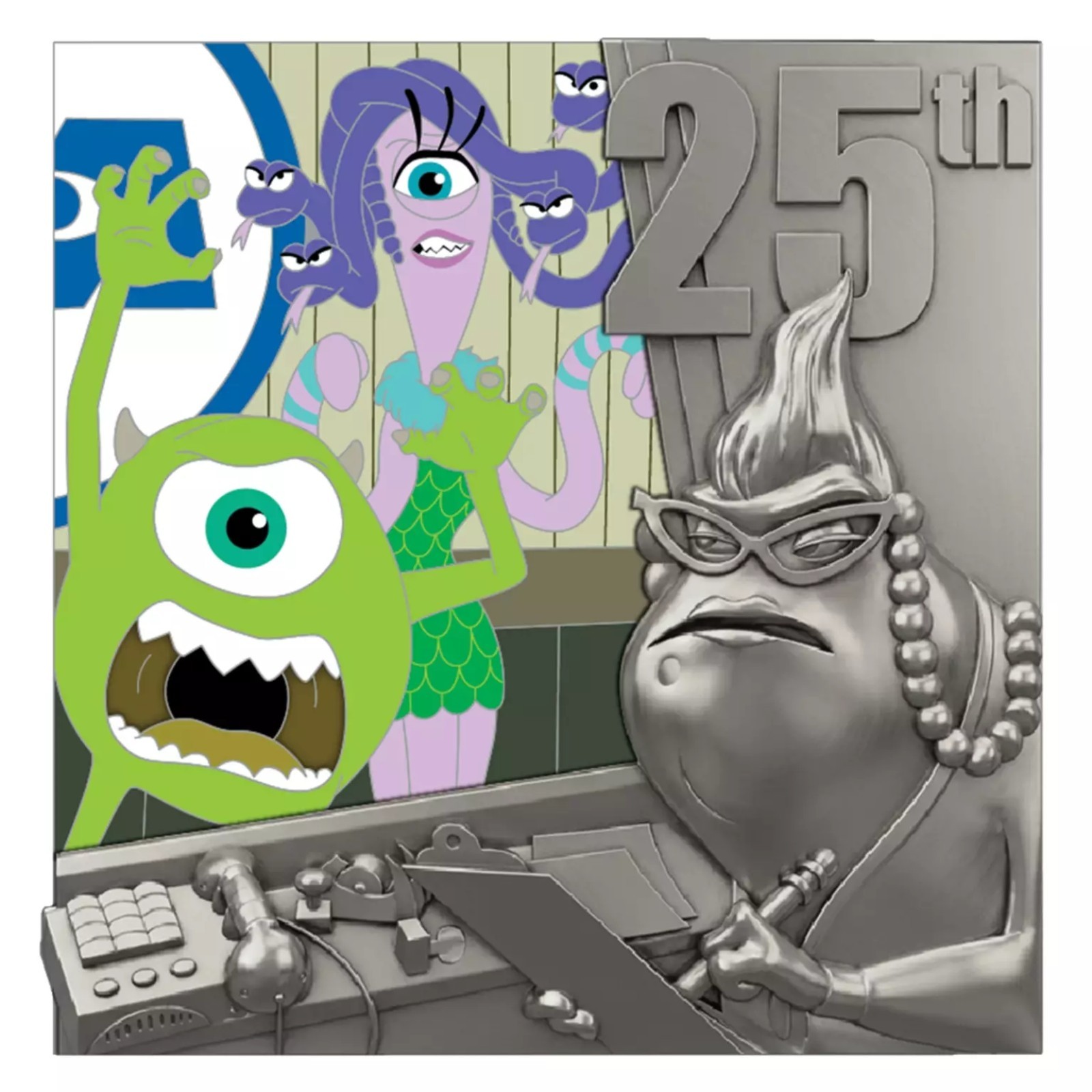 D23 Exclusive Mike Celia Roz Pin Monsters, Inc. 25th Anniversary LE 1000