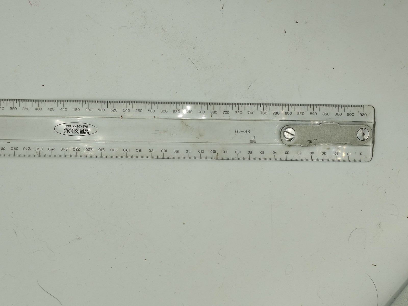 Vintage Vemco DRAFTING MACHINE SCALE RULER 9P-10 w/Box XLNT COND 