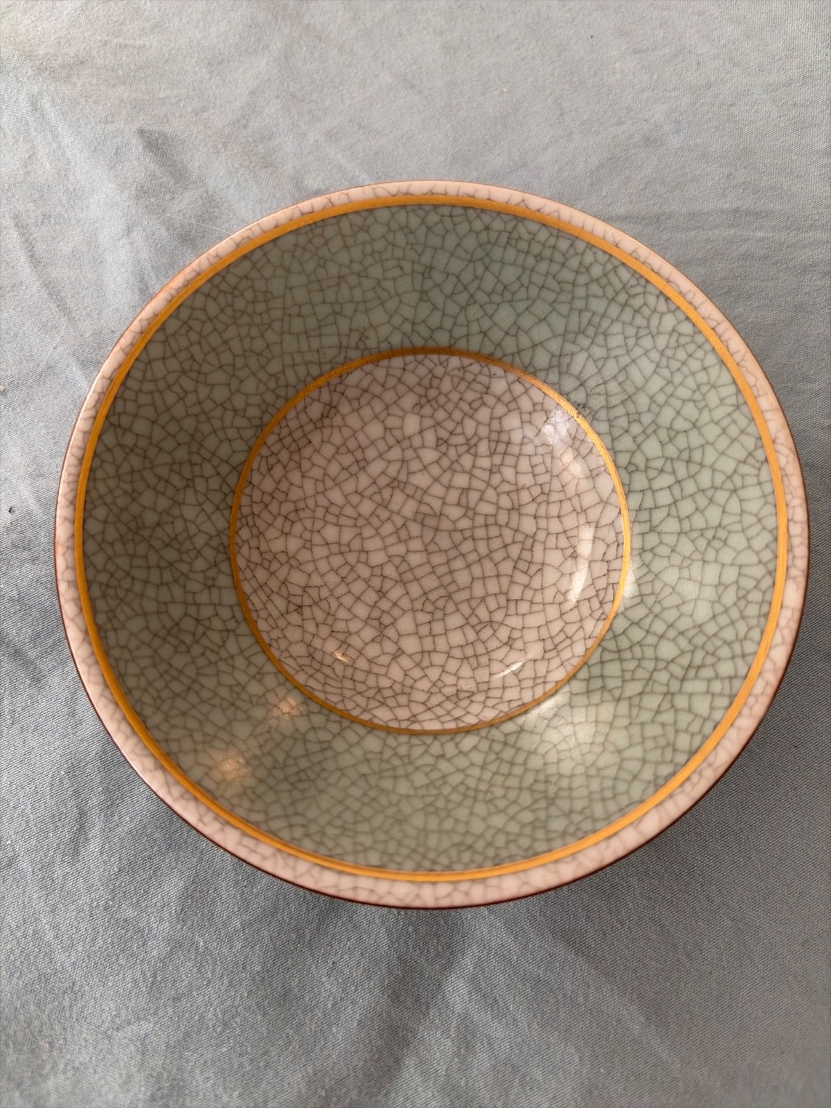 Vintage Royal Copenhagen Crackle Glaze Salt Cellar Pin Dish Thorkild Olsen
