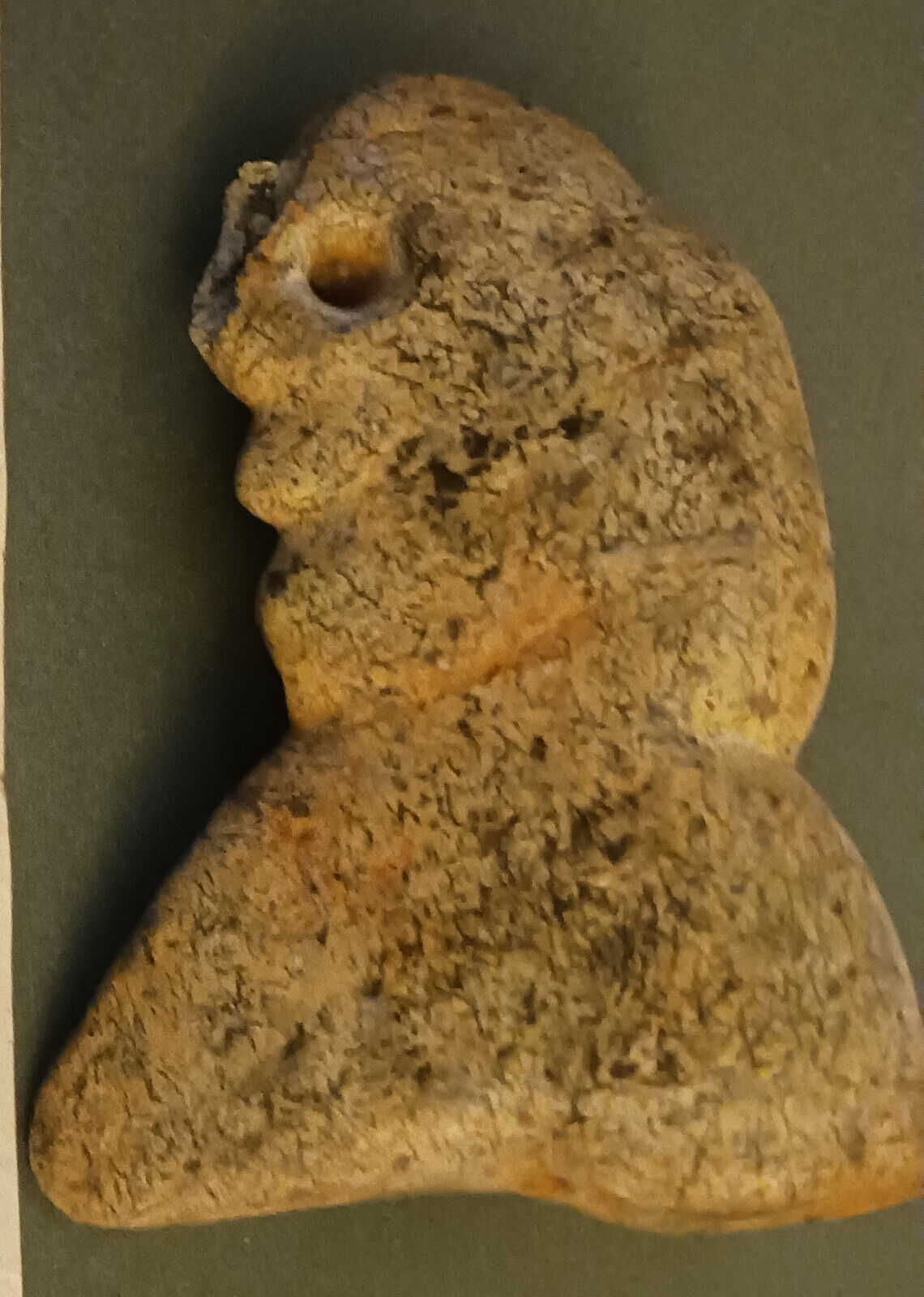 Jade/Jadeite Mayan Pre-Columbian Figurine Carving 130 Grams 78mm Copan Honduras