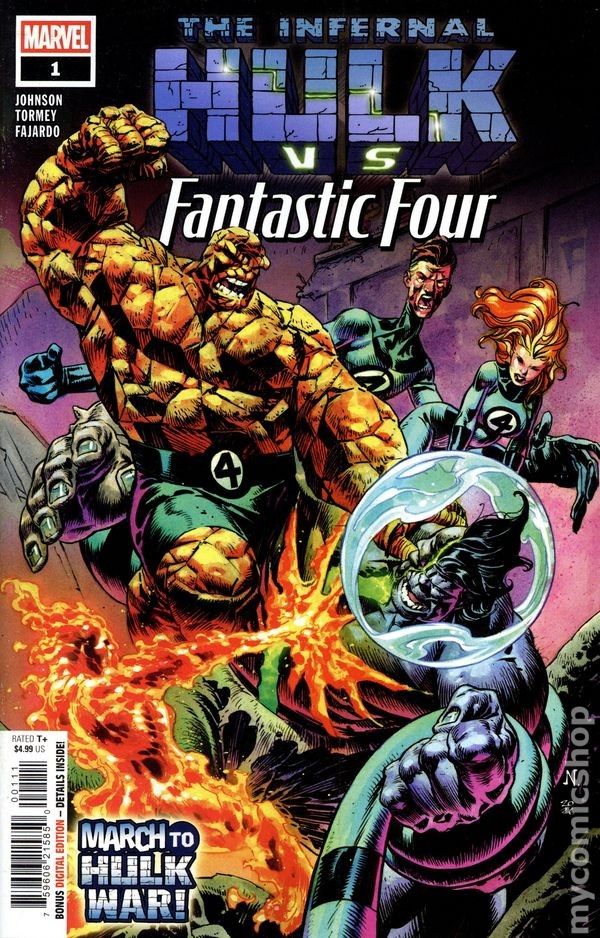 Infernal Hulk vs. Fantastic Four 1A 2026 Stock Image