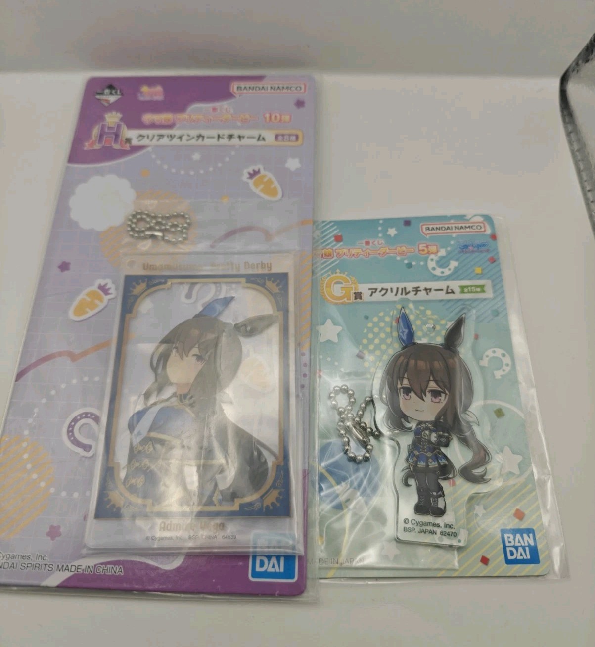 Uma Musume Pretty Derby Admire Vega Set Clear Card Charm + Acrylic Charm 