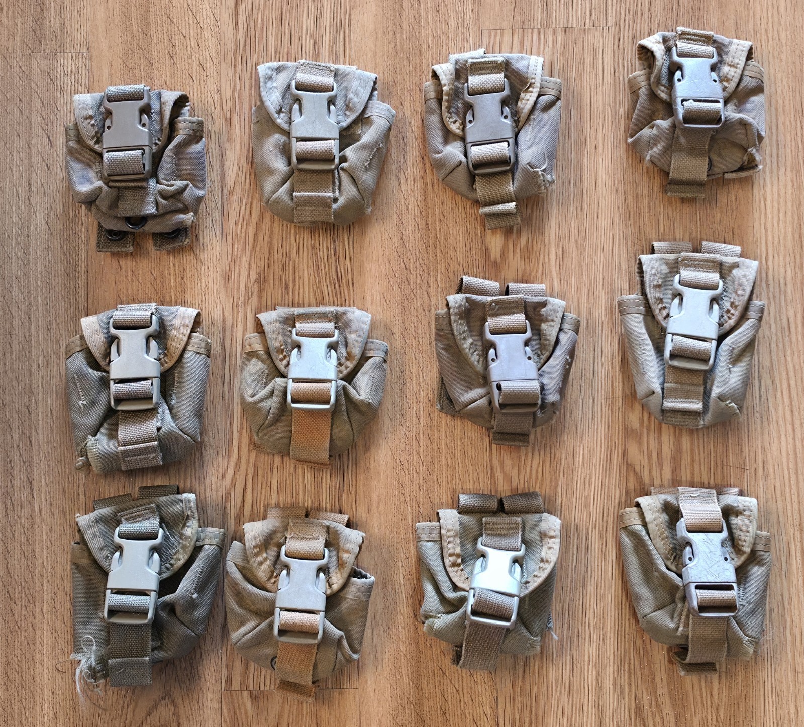 x12 USGI USMC M67 Grenade Pouches Coyote MOLLE ILBE  multi NSN 8465-01-558-5185