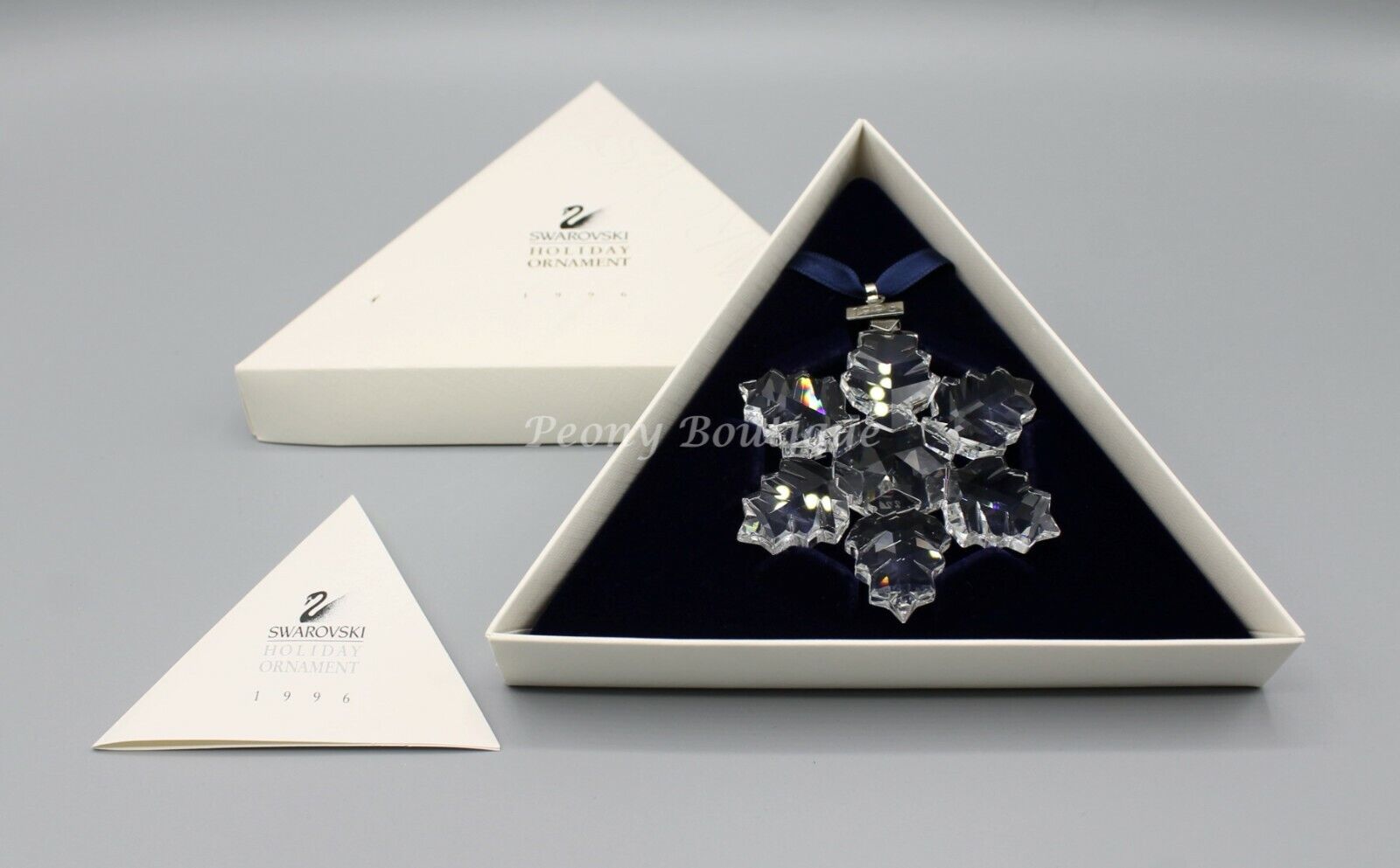 Swarovski 1996 Rare Christmas large star ornament 960001 perfect condition box 