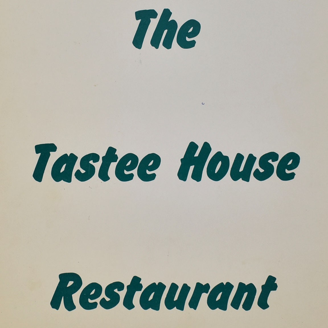 1950s The Tastee House Restaurant Menu Nocona Montague County Texas #2 1950s The Tastee House Restaurant Menu Nocona Montague County Texas #2