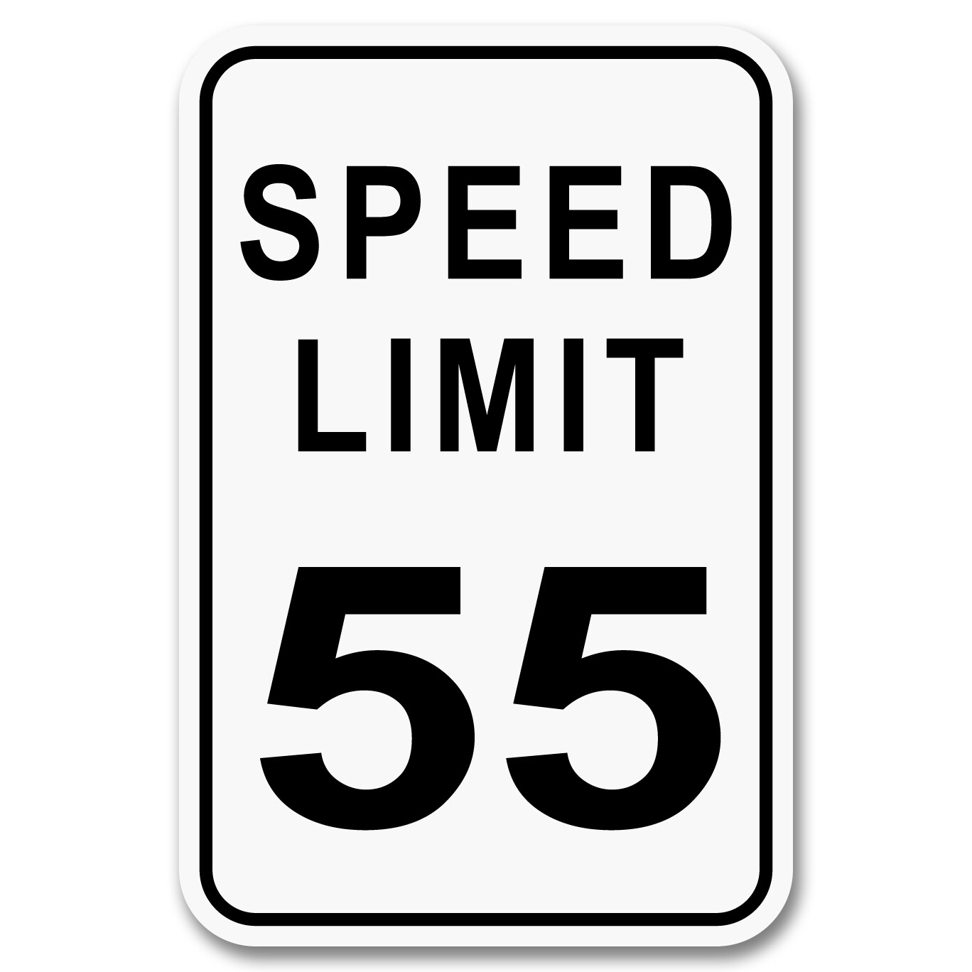 Speed Limit 55 MPH 12x18 Aluminum Street Sign Garage Decor Birthday Anniversary 