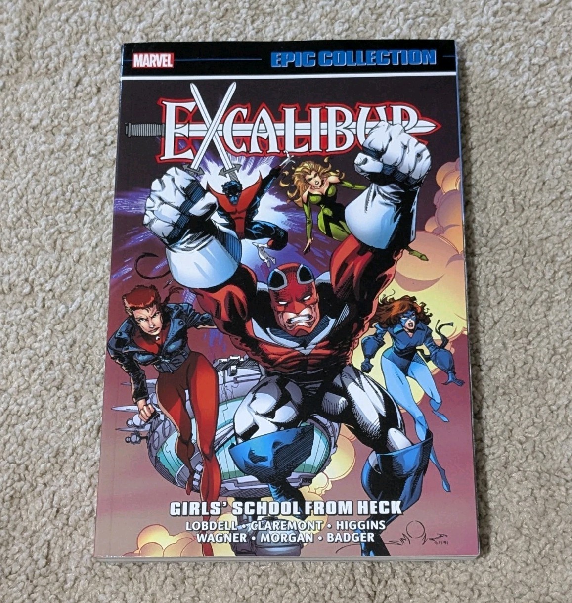Excalibur Epic Collection 3 Girls School From Heck Marvel Comics Graphic Novel