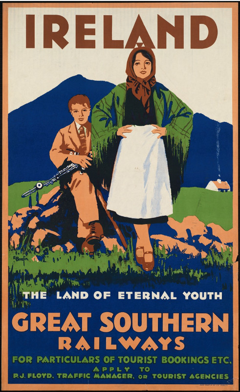 Ireland Irish Railway Travel Advertisement Poster Picture Print