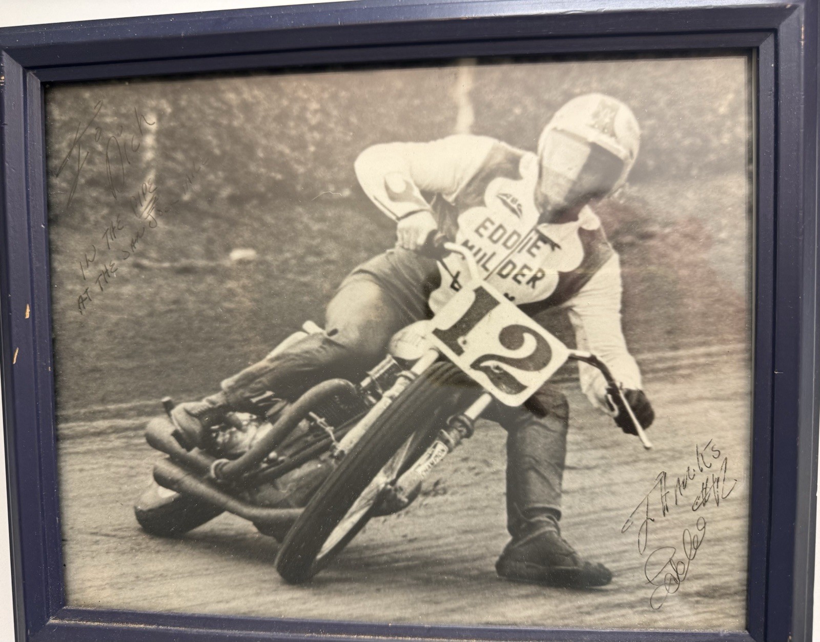 Signed Vintage Eddie “Steady” Mulder  “In The San Jose Mile Pipe” With Note